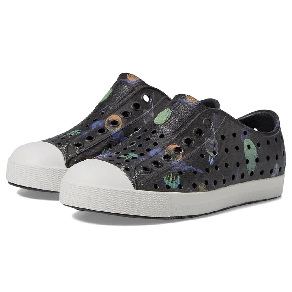 Native Shoes Jefferson Print 13111501-1046 Toddler 6 Black Slip On Shoe ZOGG2577